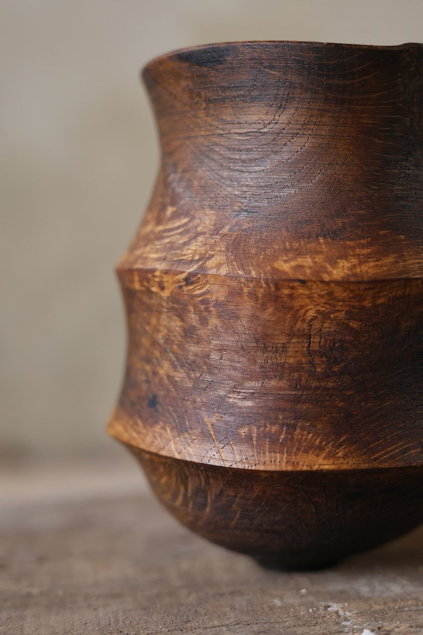 15 - Hebridean Vessel in Leathered Oak
